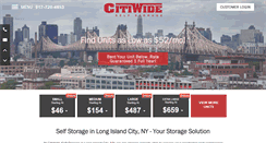 Desktop Screenshot of citiwideselfstorage.com