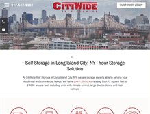 Tablet Screenshot of citiwideselfstorage.com